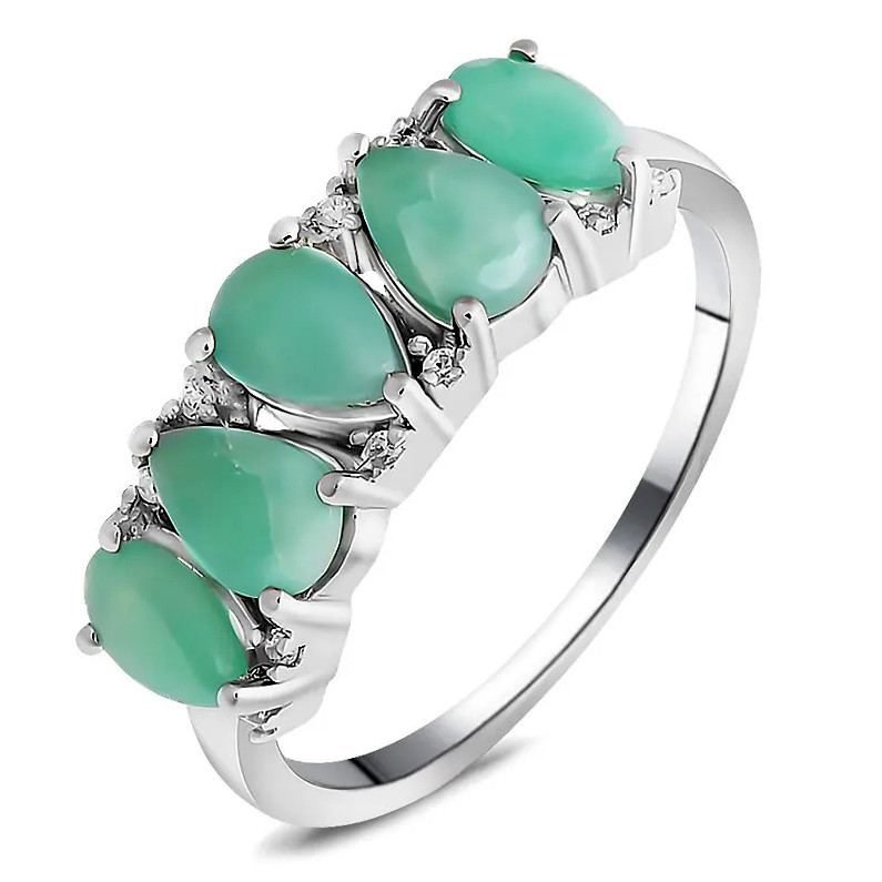 Серебряное кольцо с изумрудом – Mirserebra925.ru