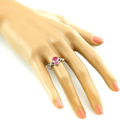 Кольцо с радужным кварцем розовым ‒ Mirserebra925.ru