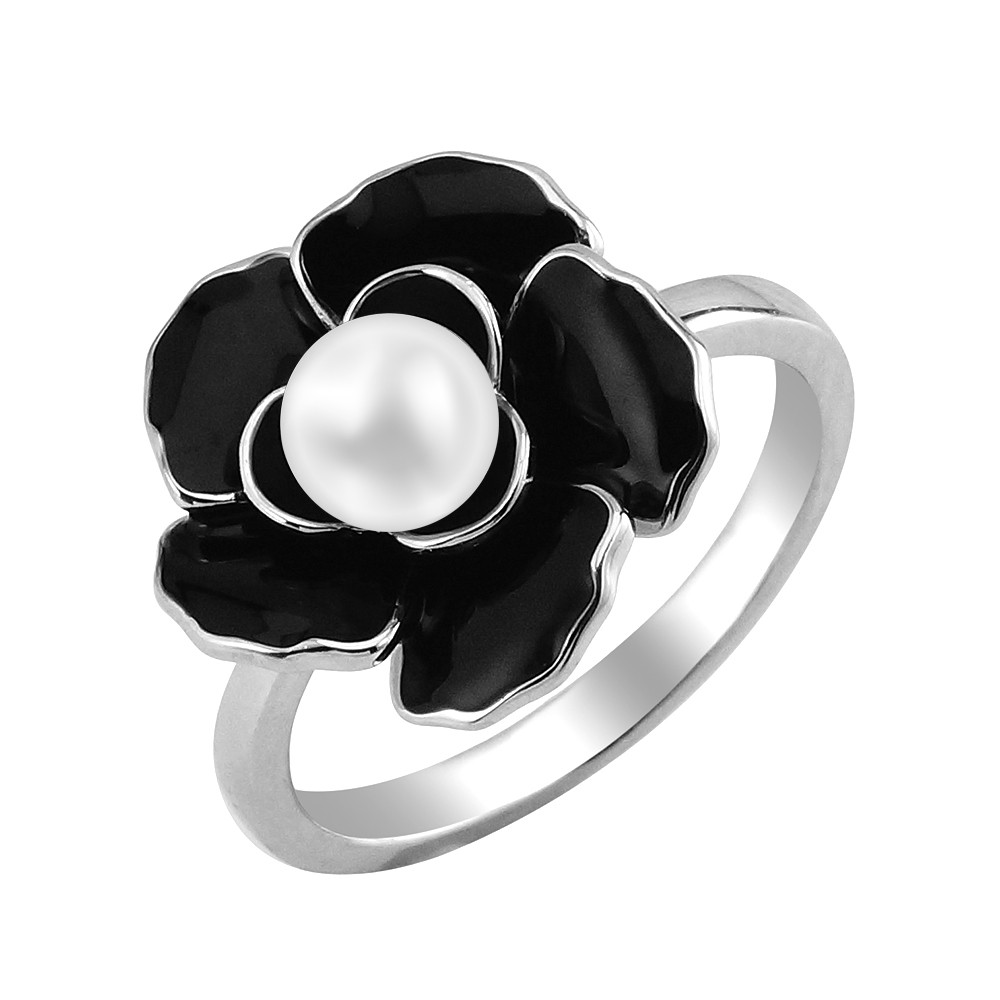 Серебряное кольцо с эмалью ‒ Mirserebra925.ru