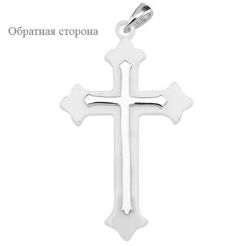Крестик из керамики с серебром 925 пробы – Mirserebra925.ru