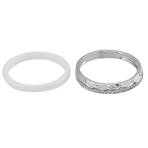 Кольцо с керамикой в серебре 925 пробы – Mirserebra925.ru