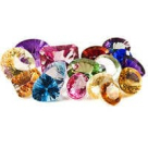 Серьги микс камней из серебра