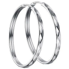 Серьги конго из серебра