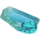 Серьги с турмалином в серебре