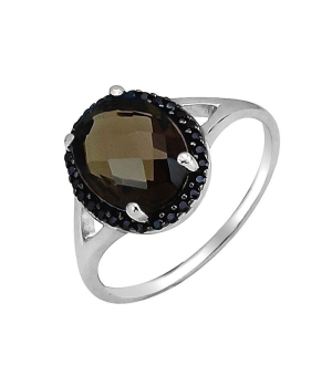 Серебряное кольцо с раухтопазом – Mirserebra925.ru