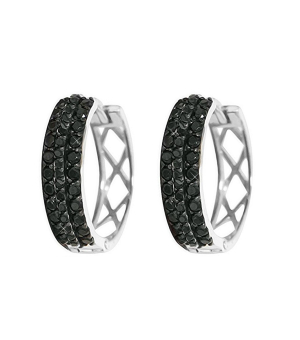 Серебряные серьги с цирконом ‒ Mirserebra925.ru