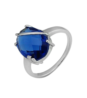 Серебряное кольцо с танзанитом ‒ Mirserebra925.ru