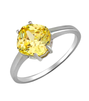 Серебряное кольцо с цирконом ‒ Mirserebra925.ru