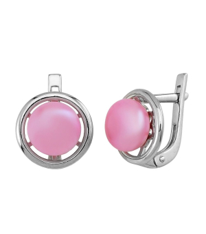 Серебряные серьги с жемчугом ‒ Mirserebra925.ru