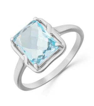 Серебряное кольцо с топазом ‒ Mirserebra925.ru