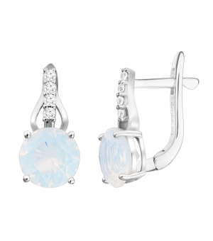 Серебряные серьги с лунным камнем – Mirserebra925.ru