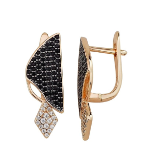 Серебряные серьги с цирконом ‒ Mirserebra925.ru