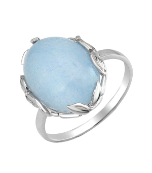 Серебряное кольцо с аквамарином ‒ Mirserebra925.ru