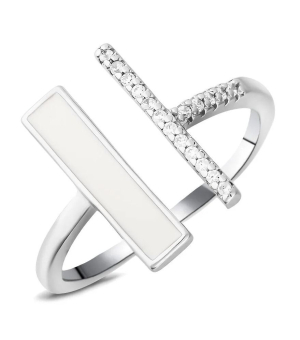 Серебряное кольцо с эмалью ‒ Mirserebra925.ru