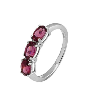 Серебряное кольцо с родолитом – Mirserebra925.ru