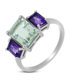 Серебряное кольцо микс камней – Mirserebra925.ru