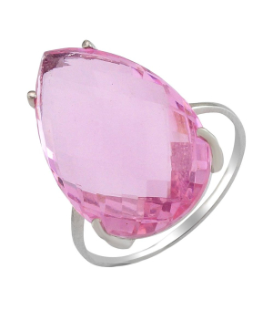 Серебряное кольцо с морганитом – Mirserebra925.ru