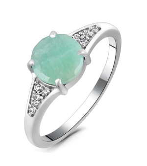 Серебряное кольцо с изумрудом – Mirserebra925.ru