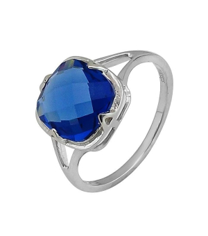 Серебряное кольцо с танзанитом ‒ Mirserebra925.ru