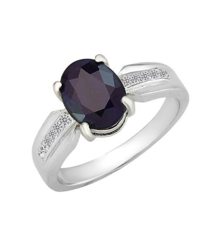 Серебряное кольцо с сапфиром – Mirserebra925.ru