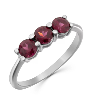 Серебряное кольцо с родолитом – Mirserebra925.ru