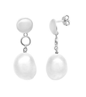 Серебряные серьги с жемчугом ‒ Mirserebra925.ru
