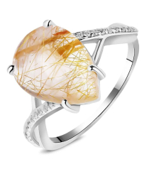 Серебряное кольцо с кварцем – Mirserebra925.ru