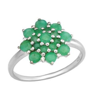 Серебряное кольцо с изумрудом – Mirserebra925.ru