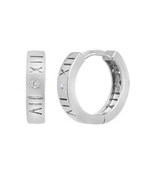 Серебряные серьги с цирконом ‒ Mirserebra925.ru