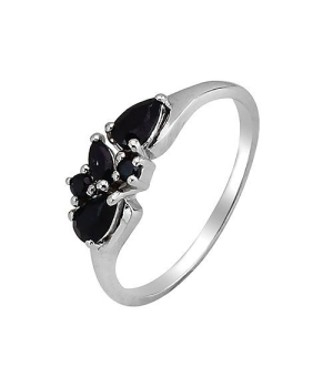 Серебряное кольцо с сапфиром – Mirserebra925.ru