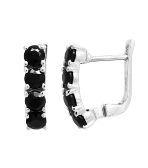 Серебряные серьги с сапфиром – Mirserebra925.ru