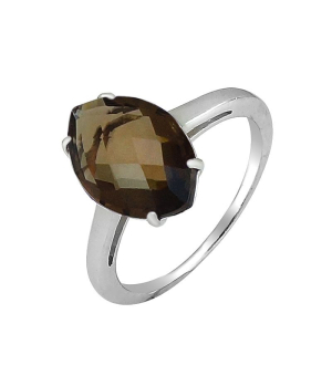 Серебряное кольцо с раухтопазом – Mirserebra925.ru