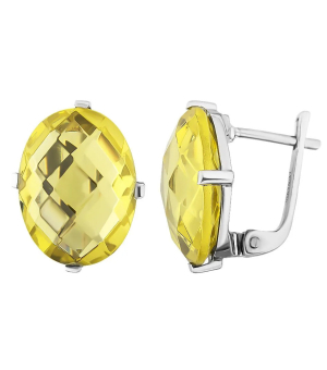 Серебряные серьги с диаспором ‒ Mirserebra925.ru