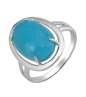 Серебряное кольцо с аквамарином ‒ Mirserebra925.ru