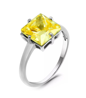 Серебряное кольцо с цирконом ‒ Mirserebra925.ru