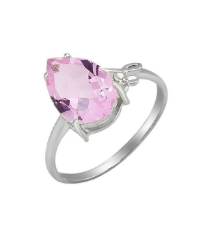 Серебряное кольцо с морганитом – Mirserebra925.ru