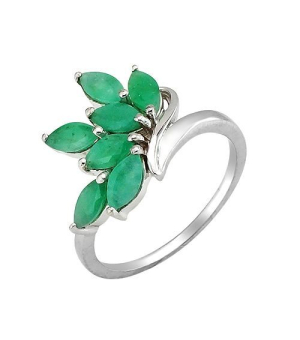 Серебряное кольцо с изумрудом – Mirserebra925.ru