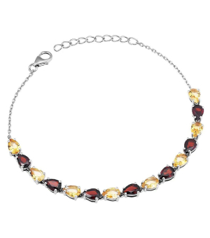 Серебряный браслет микс камней – Mirserebra925.ru