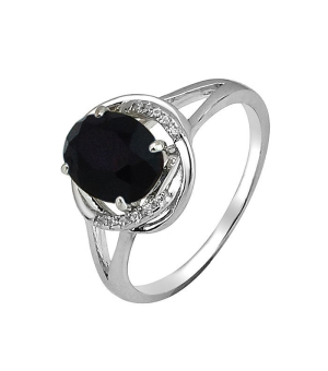 Серебряное кольцо с ониксом – Mirserebra925.ru