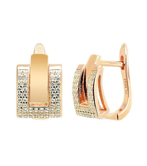 Серебряные серьги с цирконом ‒ Mirserebra925.ru