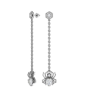 Серебряные серьги с цирконом ‒ Mirserebra925.ru