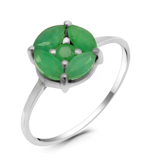 Серебряное кольцо с изумрудом – Mirserebra925.ru
