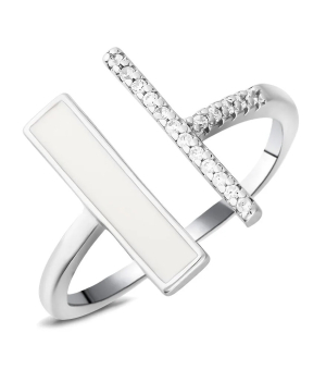 Серебряное кольцо с эмалью ‒ Mirserebra925.ru