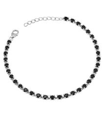 Серебряный браслет с сапфиром – Mirserebra925.ru