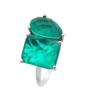 Серебряное кольцо с турмалином ‒ Mirserebra925.ru