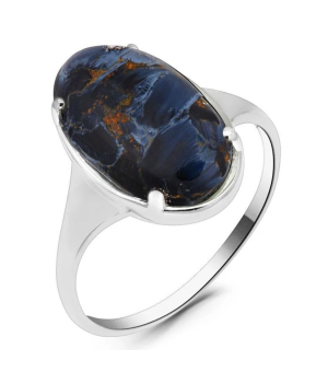 Серебряное кольцо с питерсит ‒ Mirserebra925.ru