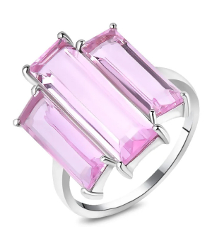 Серебряное кольцо с морганитом – Mirserebra925.ru