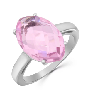 Серебряное кольцо с морганитом – Mirserebra925.ru