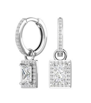 Серебряные серьги с цирконом ‒ Mirserebra925.ru