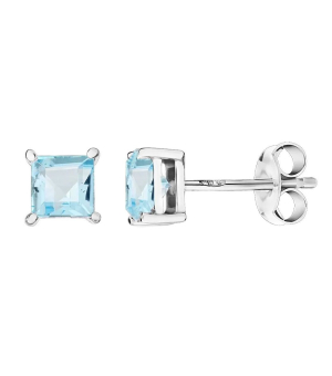 Серебряные серьги с топазом ‒ Mirserebra925.ru